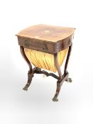 Regency mahogany work table