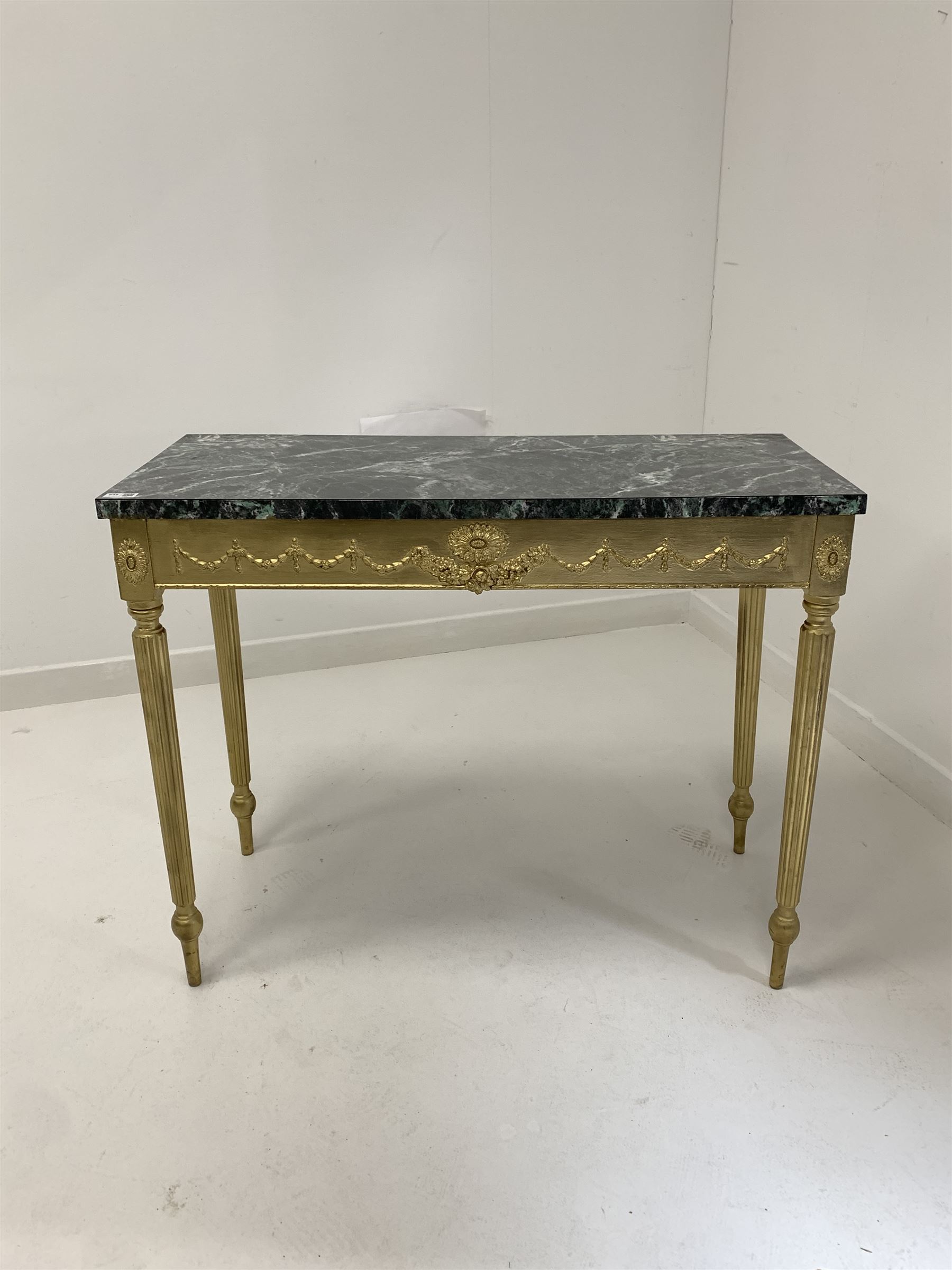 20th century gilt painted console table of classical design - Image 2 of 3