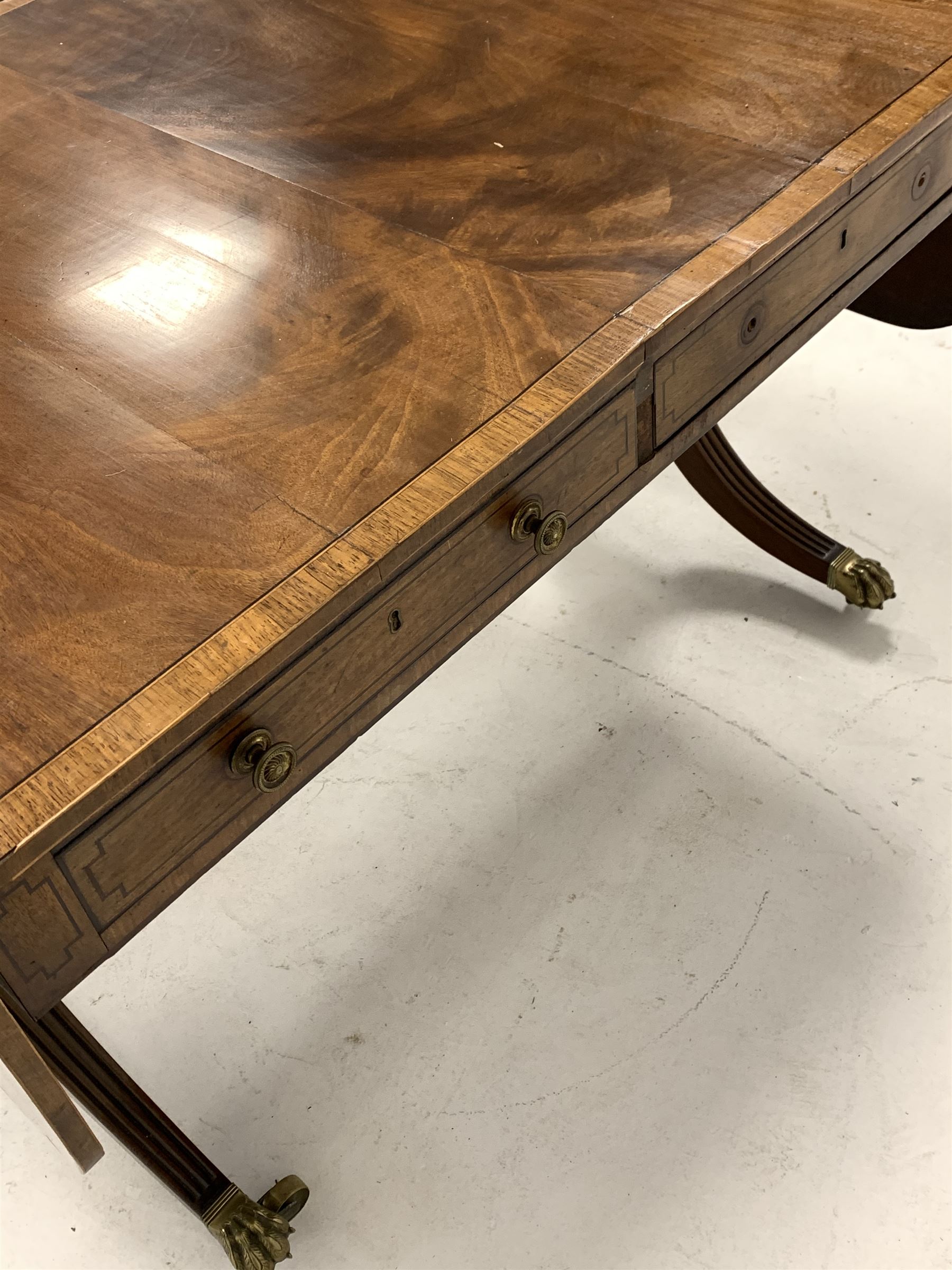 Irish Regency mahogany Sofa table - Image 4 of 4