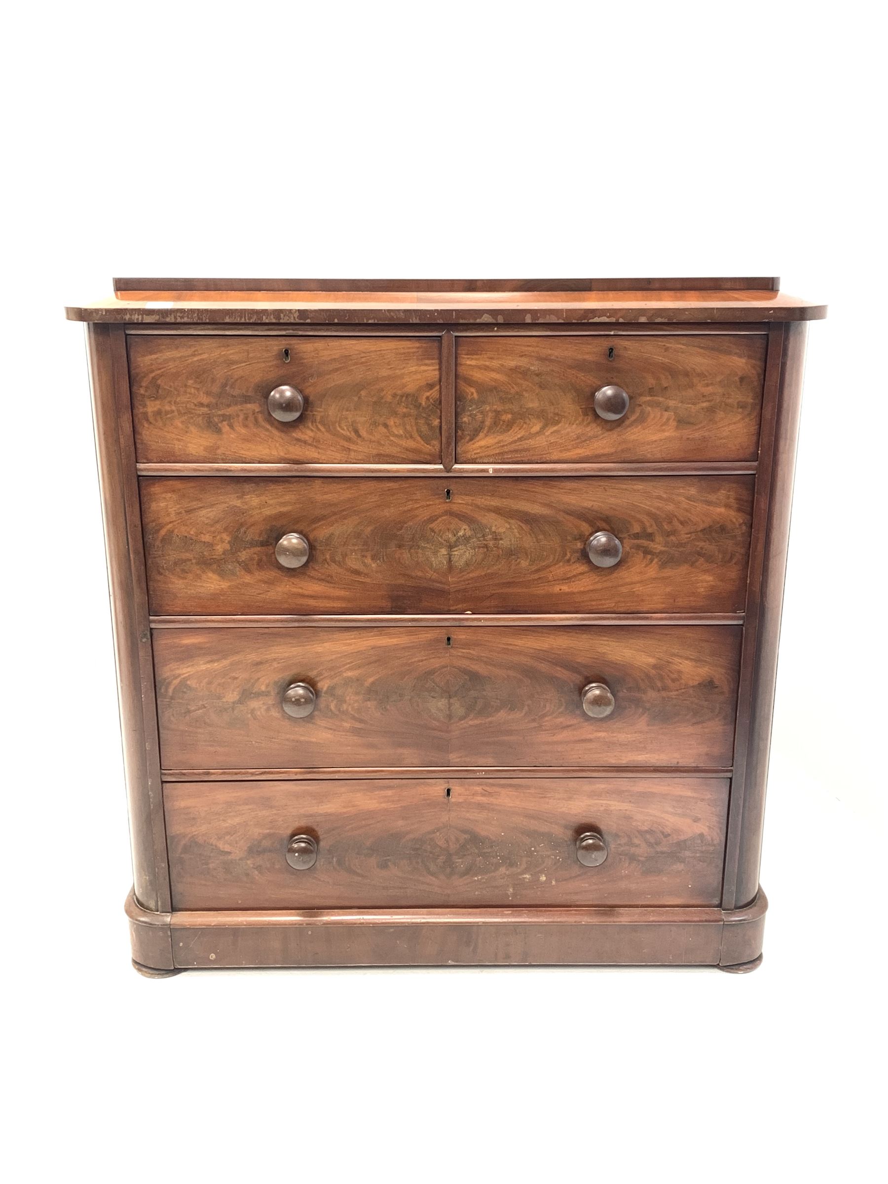 Victorian mahogany chest - Image 2 of 4