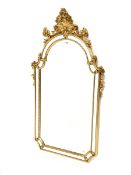 Regency style gold painted wall mirror