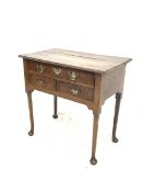 18th century George III oak lowboy side table