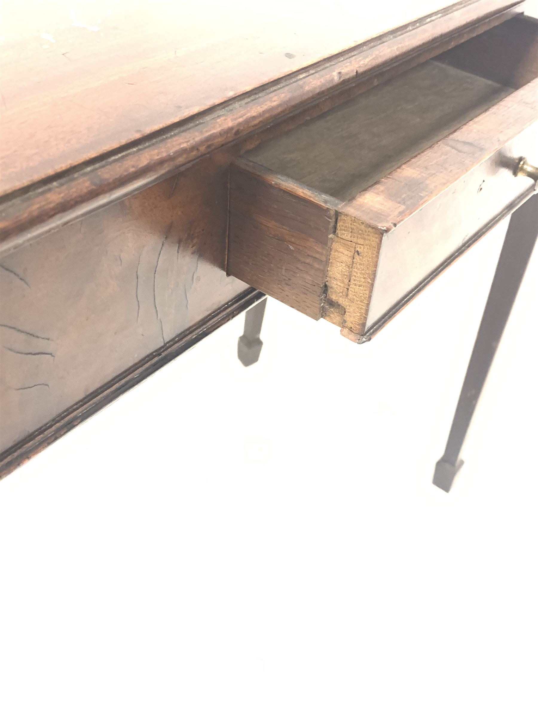 Georgian mahogany fold over tea table - Image 4 of 4