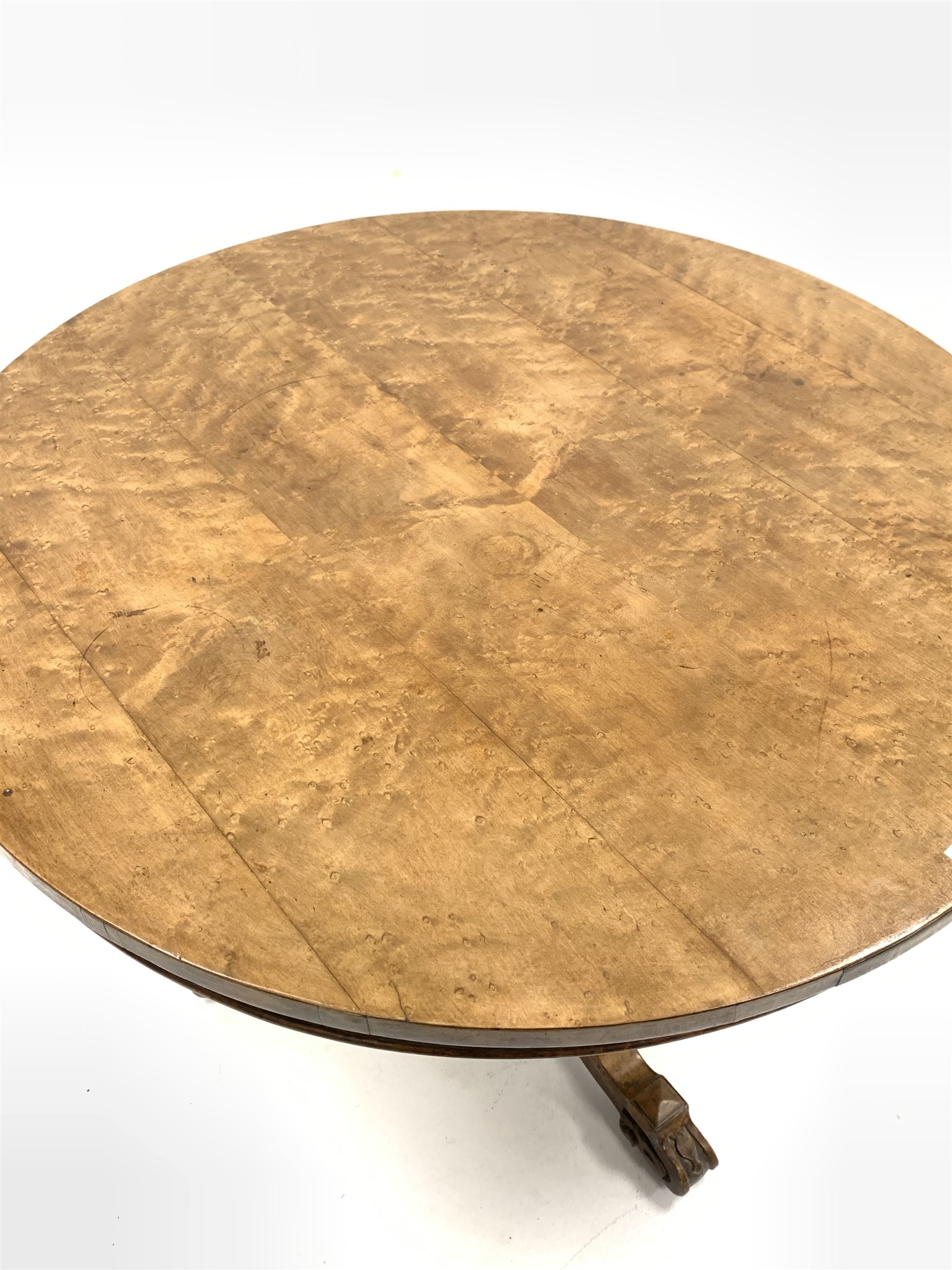 Victorian maple tilt top table by 'Chindley & Sons' - Image 2 of 6