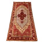 Persian design red ground rug