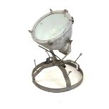 Early to mid 20th century industrial metal spot light/ search light