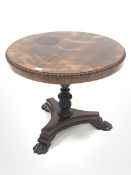 Regency design rosewood lamp table