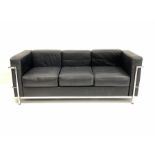 After Le Corbusier - Mid to late 20th century LC2 three seat sofa