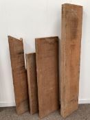 Four boards of Brazilian mahogany (Swietenia macrophylia) totalling approx. 3.75 Cubic feet