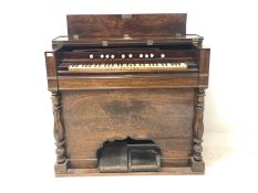 Late Victorian harmonium in rosewood case by Christophe & Etinene of Paris