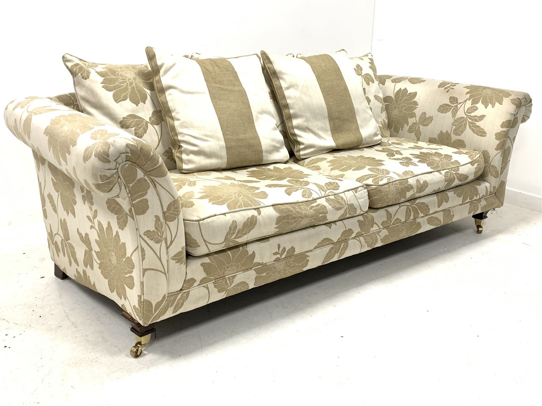 Contemporary three seat sofa