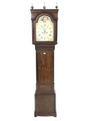 Late Georgian mahogany longcase clock