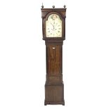 Late Georgian mahogany longcase clock