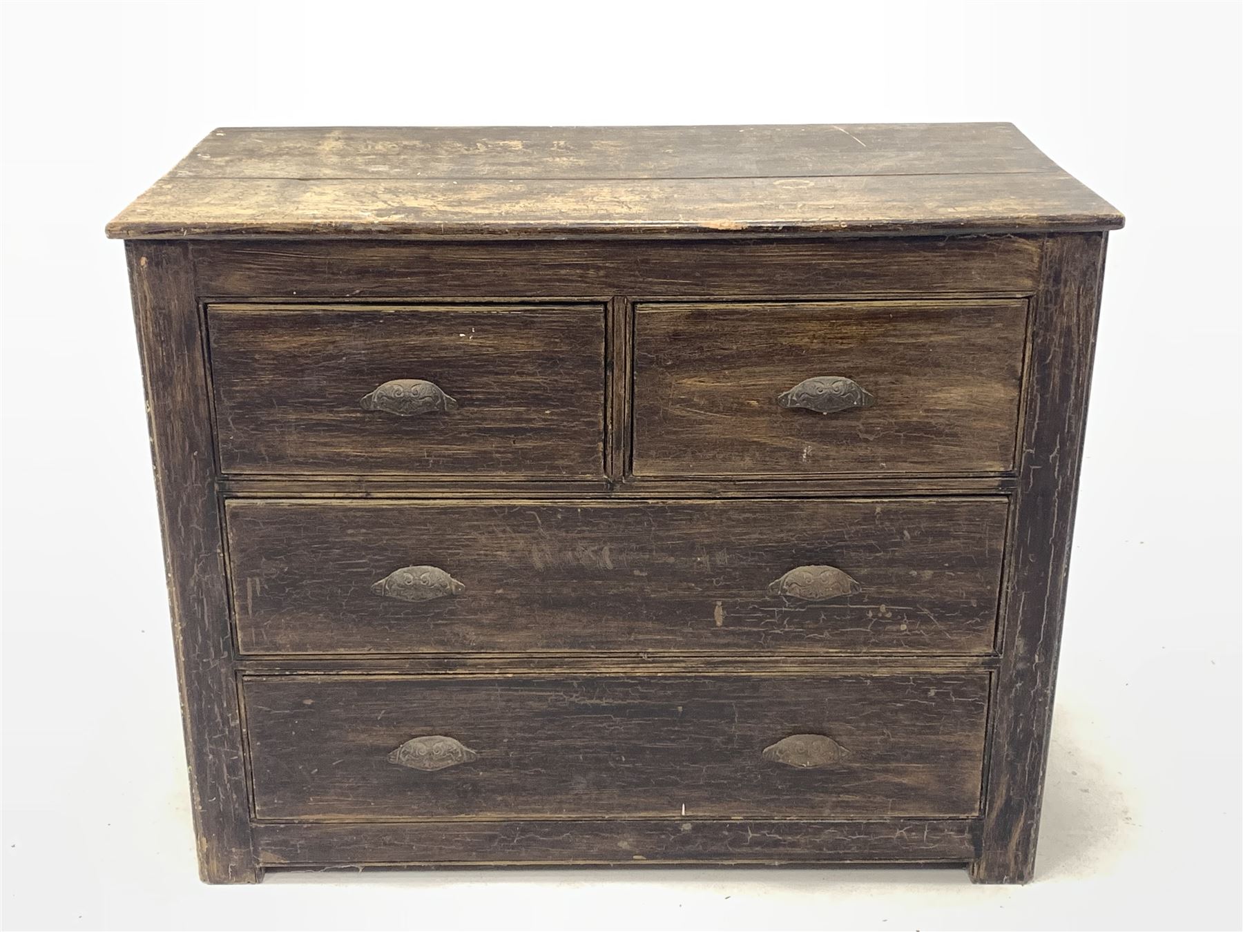 Late 19th century scumbled chest - Image 2 of 4