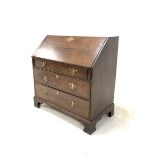 19th century oak bureau