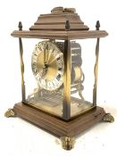 20th century German eight day mantel clock