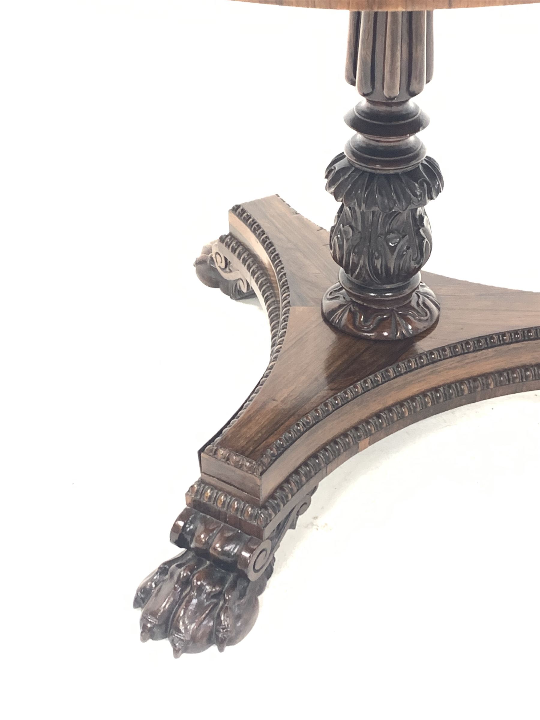 Regency design rosewood lamp table - Image 2 of 3