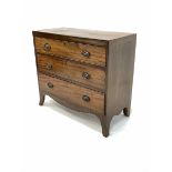 Small George III mahogany chest