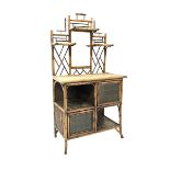 Late Victorian aesthetic period bamboo Chiffonier