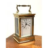 20th century brass carriage clock by 'l'epee