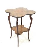 Early 20th century walnut occasional table