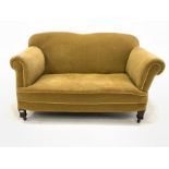 Early 20th century two seat drop arm sofa