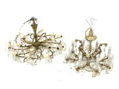 Brass twelve branch chandelier