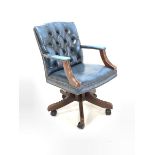 20th century stained beech desk chair