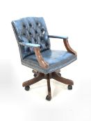 20th century stained beech desk chair