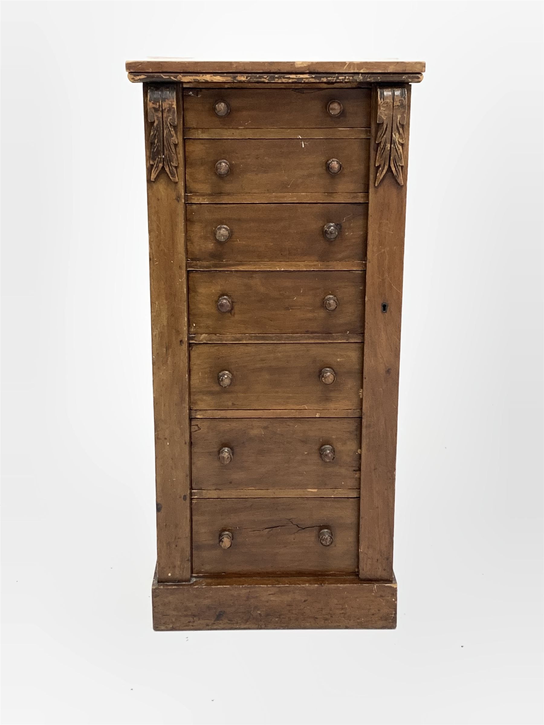 Mahogany pedestal chest - Image 2 of 3