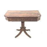 Regency mahogany tea table