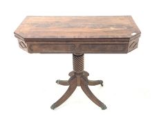 Regency mahogany tea table