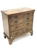 Early 20th century figured walnut bachelors chest