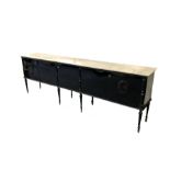 Mid century Italian ebonised sideboard