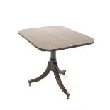 Regency mahogany tilt top occasional table