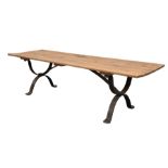 Large contemporary blacksmith made dining table