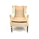 Edwardian wing back easy chair