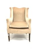 Edwardian wing back easy chair