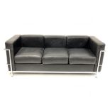 After Le Corbusier - Mid to late 20th century LC2 three seat sofa