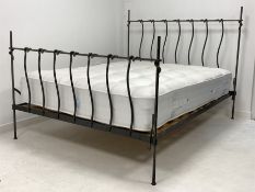 Wrought metal 5' double bed