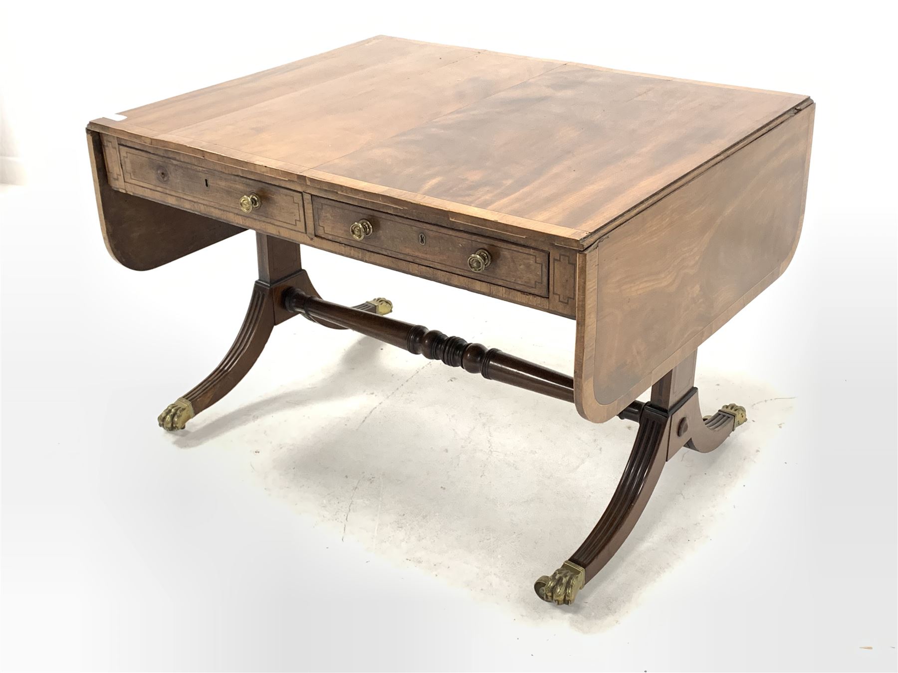 Irish Regency mahogany Sofa table - Image 3 of 4