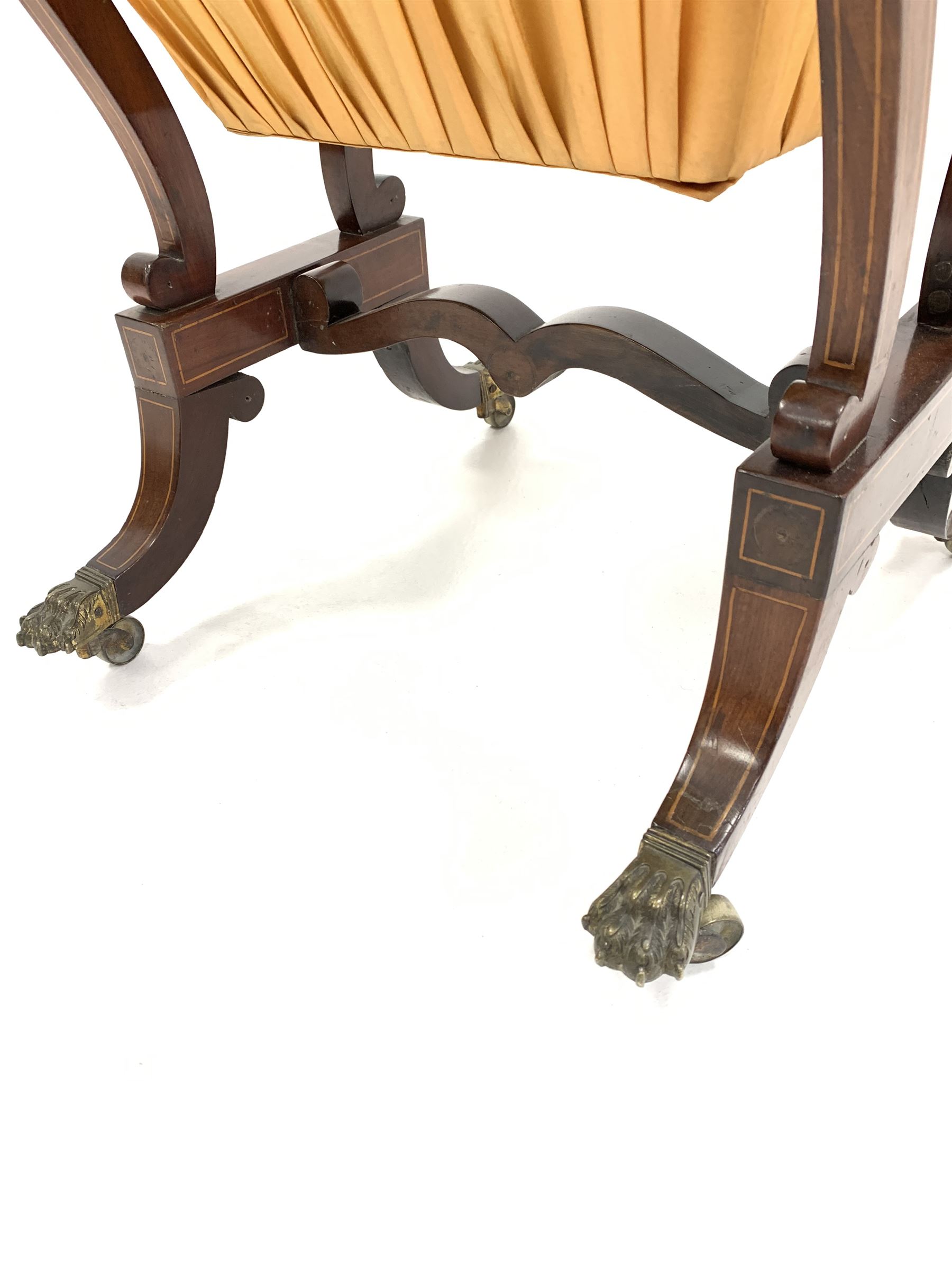 Regency mahogany work table - Image 5 of 5