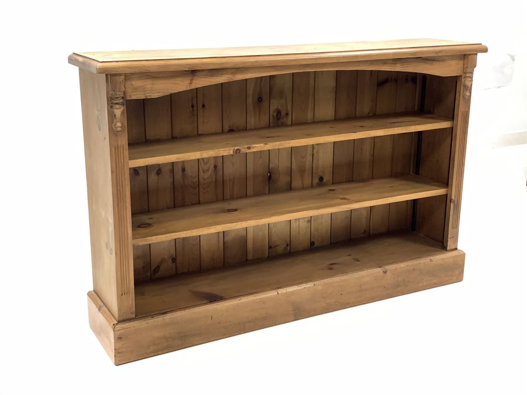 20th century pine open bookcase - Image 2 of 4