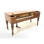 George IV mahogany square piano by John Broadwood and sons