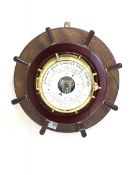 Nautical themed aneroid barometer and thermometer