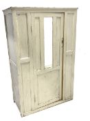 19th century white painted kitchen cupboard
