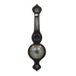Victorian inlaid rosewood barometer