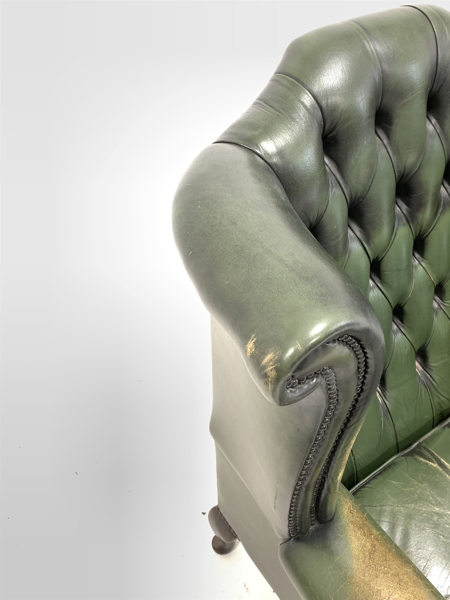 Early to mid 20th century wing back chair - Image 3 of 3