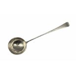 George III silver Old English pattern soup ladle initialled 'B' London 1784 Maker George Smith III 5