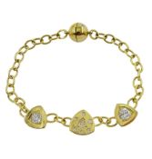 18ct gold diamond bracelet